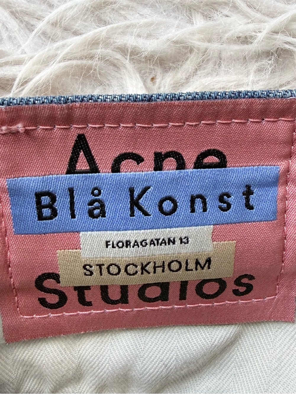 Acne Studios Blå Konst Melk Jeans Dark Medium Wash Slim Tapered AW18